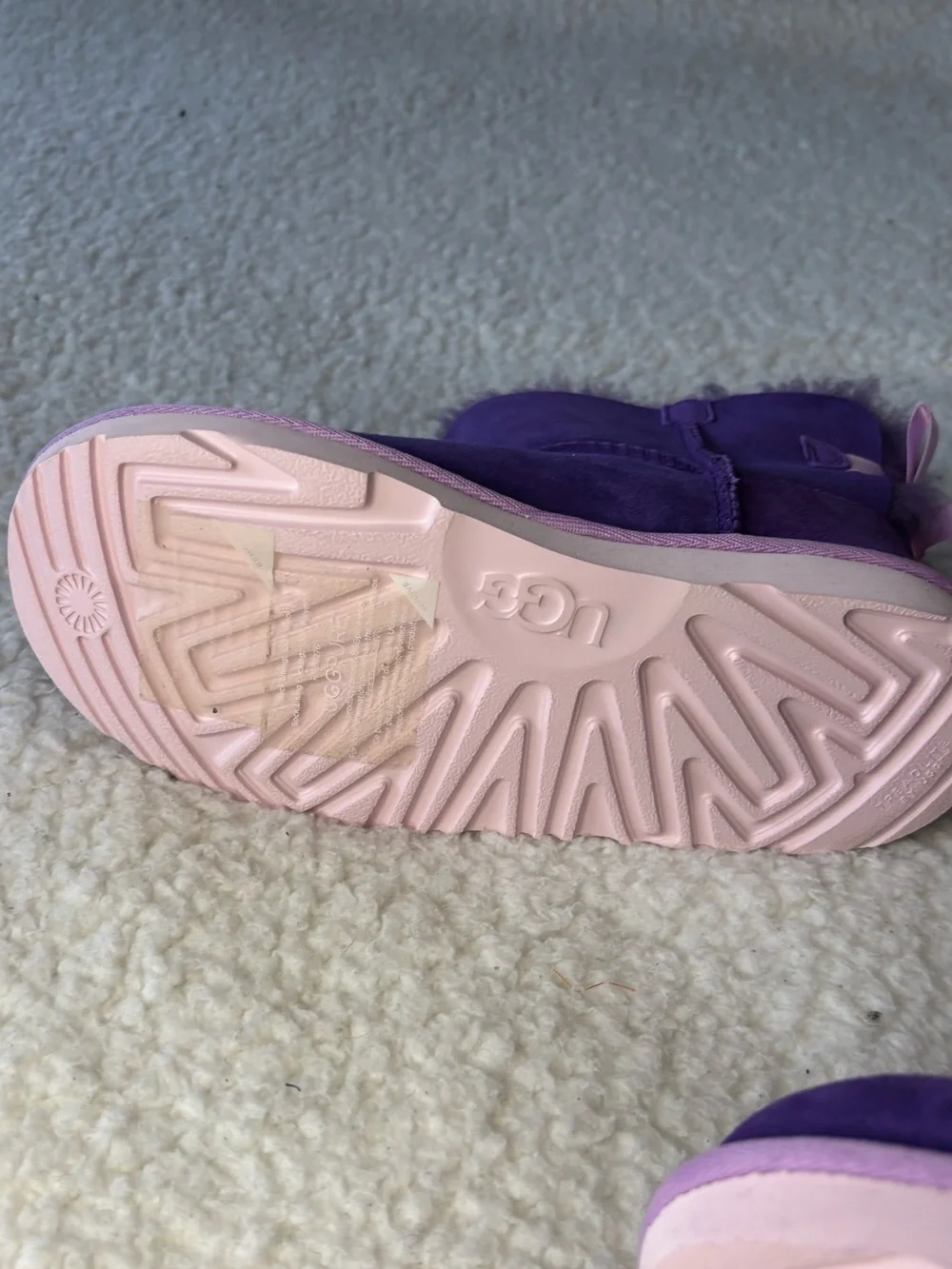 UGG Kids Violet Bloom Mini Bailey Bow II Boots